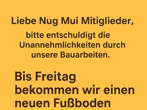 Mitteilung für Nug Mui Dresden